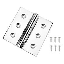 316 Stainless Steel Yacht Boat Butt Hinge 4 Inch with Screws Rust Resistant 2024 - buy cheap