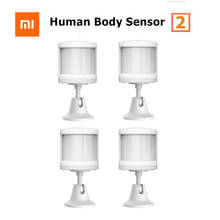 Xiaomi-novo sensor para o corpo humano, 2 suportes, movimento corporal, monitor, inteligente, articulação para smart home, funciona com mihome app 2024 - compre barato