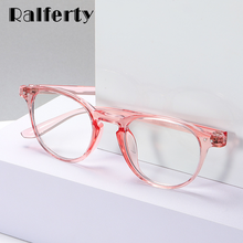 Ralferty TR90 Anti Blue Light Glasses Women Computer Glasses Screen Protector Laptop Goggles Clear Pink Eyeglass 0 Degree D2318 2024 - buy cheap