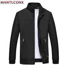 MANTLCONX, осенняя мужская куртка, 2020, Весенняя Мужская куртка, пальто, повседневные куртки, Мужское пальто, тонкий воротник-стойка, на молнии, мужская верхняя одежда, пальто 2024 - купить недорого