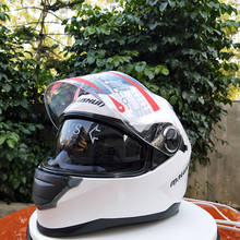 Защитный шлем солнцезащитные очки для мужчин и женщин Полнолицевой шлем с двойными линзами мотоциклетный шлем цена ультра высококачественный рыцарский шлем 2024 - купить недорого