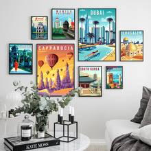 Hd Print Canvas Art Painting Turkey Dubai South Korea Israel Philippines Vintage Travel Cities Landscape Poster Wall Art Picture 2024 - buy cheap