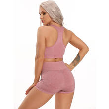 Women 2pcs Seamless Yoga Set Workout Sportswear Gym Clothing Fitness Bra Crop Top High Waist Leggings Training Sports Suits 2024 - buy cheap