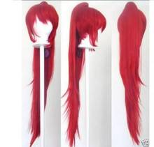 suyushun3219HOT sell++++>>> Long Straight Pony Tail Clip Red Cosplay Wig 2024 - buy cheap