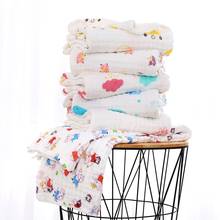 Baby Muslin Bath Towels, Super Soft Cotton Receiving Blanket for Baby's Delicate Skin 6 layers  Gauze Combed Cotton 105*105cm 2024 - buy cheap
