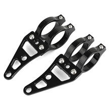 Artudatech Universal 41mm Black Headlight Mount Bracket Fork Ear Chopper Cafe Racer Accessories 2024 - купить недорого