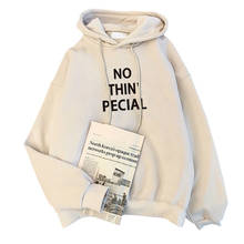 Fall / Winter 2020 Beige Letter Print Hoodie Women 2024 - buy cheap