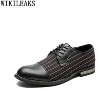 Zapatos Oxford De vestir para Hombre, calzado Formal De cuero, para oficina, italiano, 2021 2024 - compra barato