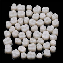 1 conjunto de coroa dentária de resina e materiais de porcelana, temporária, cuidados orais realistas, para clareamento dos dentes, coroa molar anterior 2024 - compre barato