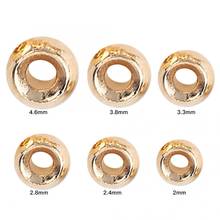 25pcs/lot Tungsten Beads Fly Tying Tungsten Alloy Beads Round Nymph Head Ball Fishing Tackle Golden 2/2.4/2.8/3.3/3.8/4.6mm 2024 - buy cheap