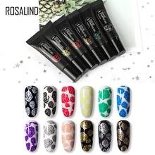 ROSALIND Stamping Gel Nail Lacquer Need Plate Tools For Stamp Gellak Hybrid Varnishes Soak Off Gel Easy to use For Manicure 2024 - buy cheap