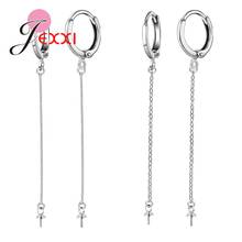 1 Pair Long Design Drop Earrings Earwire 925 Sterling Silver Jewelry Findings Accessories Rolo/Box Chain Ball Connectors 2024 - buy cheap