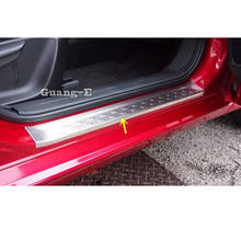 For Mazda 2 Demio 2015 2016 2017 2018 Car Styling Stainless Steel Pedal Door Sill Scuff Plate Cover External Threshold 4pcs 2024 - buy cheap