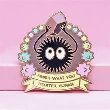 Spirited Aways Soot Sprite Pastel Brooch Pins Enamel Metal Badges Lapel Pin Brooches Jackets Jeans Fashion Jewelry Accessories 2024 - buy cheap