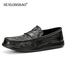 New Genuine Leather Men Casual Shoes Brand Mens Loafers Moccasins Breathable Slip on Driving Shoes Fashion Flat Shoes Men Shoes 2024 - buy cheap