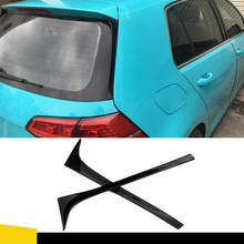 2PCS carbon fiber/ABS Auto Car-styling Rear Roof Wing Lip Side Spoiler for Volkswagen Golf 7 MK7 7.5 2014 - 2018 Non GTI R 2024 - buy cheap