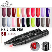 Saviland 58 Colors Newest Gel Pen Nail Varnish Glitter Nail Gel Polish Dawdler UV Nail Art Tools Need Top Base Coat Primer 2024 - buy cheap