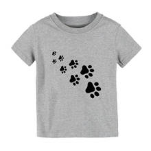 cat paws Print Kids tshirt Boy Girl shirt Children Toddler Clothes Funny Street Top Tees CZ-142 2024 - buy cheap