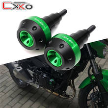 LOGO ZX6R Left&Right Motorcycle CNC Frame Sliders Crash Pad Falling Protector Guard For KAWASAKI NINJA ZX6R 636 ZX-6R 2006-2020 2024 - buy cheap