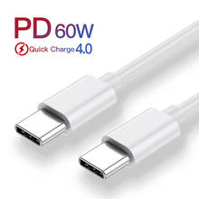 60W PD USB-C to USB Type C Fast Charging Cable For SAMSUNG Galaxy Note 10+ S10 9 XIAOMI Mi9 MIX3 QC4.0 Quick Charge Type-C Cable 2024 - buy cheap