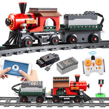 City APP Remote Control Electric Railway Train Building Block RC Technica Tracks Car Figures Bricks DIY Toy For Children 2024 - buy cheap