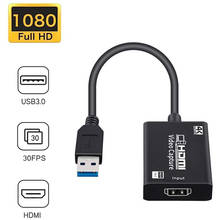 Tarjeta de captura de Video HDMI a USB 3,0 Full HD 1080P 4K Hdmi, tarjeta de captura de transmisión en vivo y grabación 2024 - compra barato