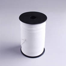 Bandas elásticas de poliéster para ropa, accesorios de costura, 5 yardas, 3/6mm, blanco y negro 2024 - compra barato