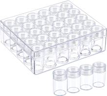 Clear Plastic Bead Storage Containers Set with 30 Pieces Storage Jars Diamond Painting Accessory Box Transparent Bottles with 2024 - buy cheap