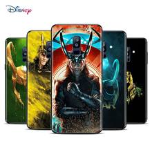 Marvel-funda de silicona de TPU suave para móvil, carcasa negra de Los Vengadores Loki para Samsung Galaxy A9, A8, A7, A6, A5, A3, Star Plus 2018, 2017, 2016 2024 - compra barato