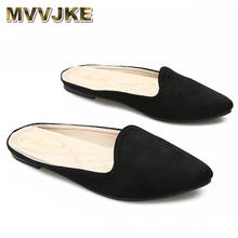 Mvjke mules metade sapatos para senhoras apontou toe apartamentos confortáveis sapatos das mulheres de luxo sapatos designers zapatos casuales 2024 - compre barato