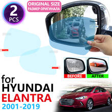 for Hyundai Elantra XD HD MD AD Avante i30 2001~2019 Full Cover Rearview Mirror Rainproof Anti Fog Film Accessories 2005 2018 2024 - buy cheap
