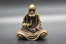 Exquisite Chinese Bless Collectable Brass Amulet Patriarch Bodhidharma Statue 2024 - buy cheap