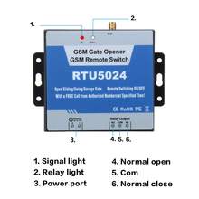 GSM Relay Gate Opener Alarm SMS Control Switch RTU5024 Door Opener Remote Alarm Controller 2024 - buy cheap