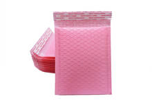 50 шт./лот горячий розовый конверт из пузырчатой пленки, полиэтиленовые пакеты для почтовых отправлений, самозакрывающиеся курьерские Сумки, водонепроницаемые сумки для доставки, конверты 2024 - купить недорого
