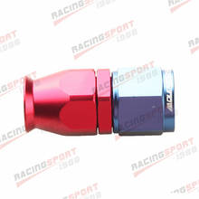 8AN AN8 AN-8 Reta Linha De Combustível Mangueira Final Fittings Adaptor Giratória de PTFE Vermelho/Azul 2024 - compre barato