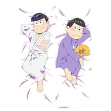 Mxdfafa capa de travesseiro japonesa de anime mr. osomatsu san com impressão, fronha de travesseiro estampa de dupla face feminina 2024 - compre barato