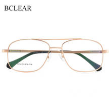 BCLEAR 2020 Vintage Big Frame Spectacle Glasses Man Double Bridge Retro Eyeglasses Optical Glasses Frame Fashion Male Eyewear 2024 - buy cheap