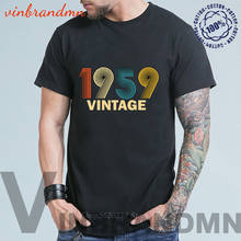 Camiseta de cumpleaños divertida Vintage 1959 Retro clásico 61th, regalo de cumpleaños, camisetas masculinas, el mejor regalo del Día del Padre, Camiseta de ideas, camisetas, Camiseta 2024 - compra barato