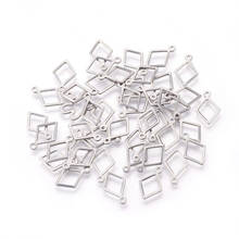 20pcs 304 Stainless Steel Charms Pendants  Drop/Heart/Moon/Star Rhombus Shape Pendant jewelry making ,Stainless Steel Color F80 2024 - buy cheap