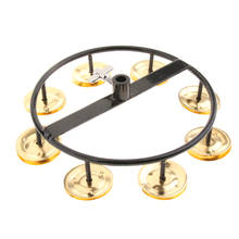 Golden Hi-hat Tambourine With Single Row Steel Jingles For Children Kids Toy 2024 - buy cheap