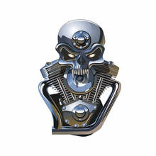 SZWL-pegatinas de calavera con personalidad para coche, calcomanía gráfica para camión grande, remolque, motocicleta, vinilo de carreras, JDM, cubierta de arañazos, 13cm * 11cm 2024 - compra barato