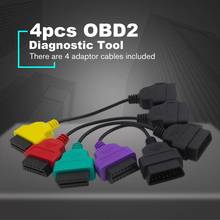 Cabos de diagnóstico multiecuscan 4 pçs obd2 para fiat ecu, conector de scanner, reparo de veículo, pacote com 4 peças 2024 - compre barato