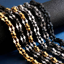 Collares de cadenas de acero inoxidable para hombres, 11MM de espesor, 63CM, 24,8 "de largo, collar de eslabones de Metal pesado, joyería masculina 2024 - compra barato