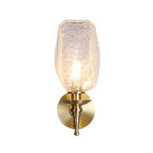 Poste de luminária de parede de cobre, lâmpada led g9 de decoração luxuosa para interior e quarto de cabeceira 2024 - compre barato