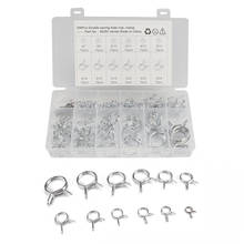 100PCS Double Wire Spring Clamps Set Stainless Steel Fuel Hose Clamp Fastener Spring Clips Assortment Kit Car repair Tool parts 2024 - buy cheap