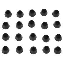 20PCS Black Chair Couch Table Rubber Furniture Leg End Caps 16mm Dia 2024 - buy cheap