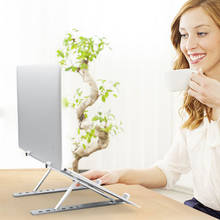 Soporte portátil para portátil 6 altura ajustable aluminio escritorio ventilación soporte de enfriamiento, plegable, Ultra para MacBook Ultra de 15,6 pulgadas 2024 - compra barato
