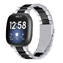 Correa de acero inoxidable para reloj Fitbit Versa 3/Sense, accesorio de Metal para pulsera inteligente Fitbit Versa 2 2024 - compra barato