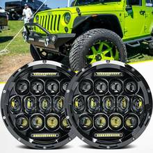 7" 180W LED Headlight 6D Car Led Driving Lights Hi/Lo Beam White Amber 12V Led for  TJ 2 Door JK LJ TJ CJ Lada NivaOffroad 4 x 4 2024 - buy cheap