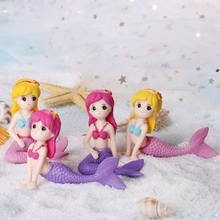 1PC Mermaid Figurines Miniature Princess Dollhouse Ornament Fairy Garden Micro Landscape DIY Crafts Home Decoration Accessories 2024 - buy cheap